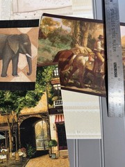 Vtge Textured Wallpaper Samples from Sample Book (10 Pieces) Set 21