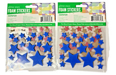 Sticker Lot of 5 New Packs Stars, Smiley Faces, Christmas Miscellaneous Over 434