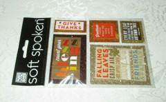 Soft Spoken Fall Thanksgiving Dimensional Sticker Embellishments Decorations