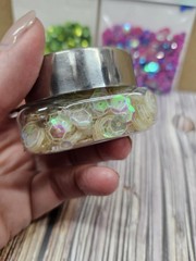 lot of 3 Dress my Craft Crystal Clear & Hero Arts OMBRE SEQUINS (green, purple)