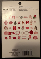 RECOLLECTIONS HOLLY JOLLY DIE CUT SHAPES EPHEMERA 40 PC CHRISTMAS 2025 ~ NEW
