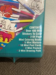 Vtg. 1995 Rose Art 500 Mini Activities Stickers Coloring Books Markers Posters