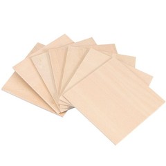 HOIGON 120 PCS 3 x 3 Inch Unfinished Wooden Squares Pieces, Natural Blank Woo…