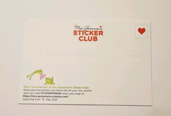 Mrs. Grossman’s Sticker Club ~Catch the Fun! May 2021~ Bear Postcard