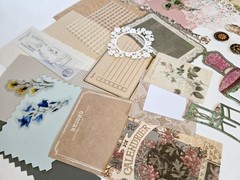 Scrapbook Pages Kit Ephemera Papers Images Stickers Frames Junk Journal Cards