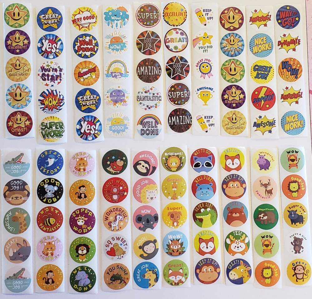 50 Reward Stickers For Kids/Good Job Stickers/Motivational Stickers/Kid Sticker