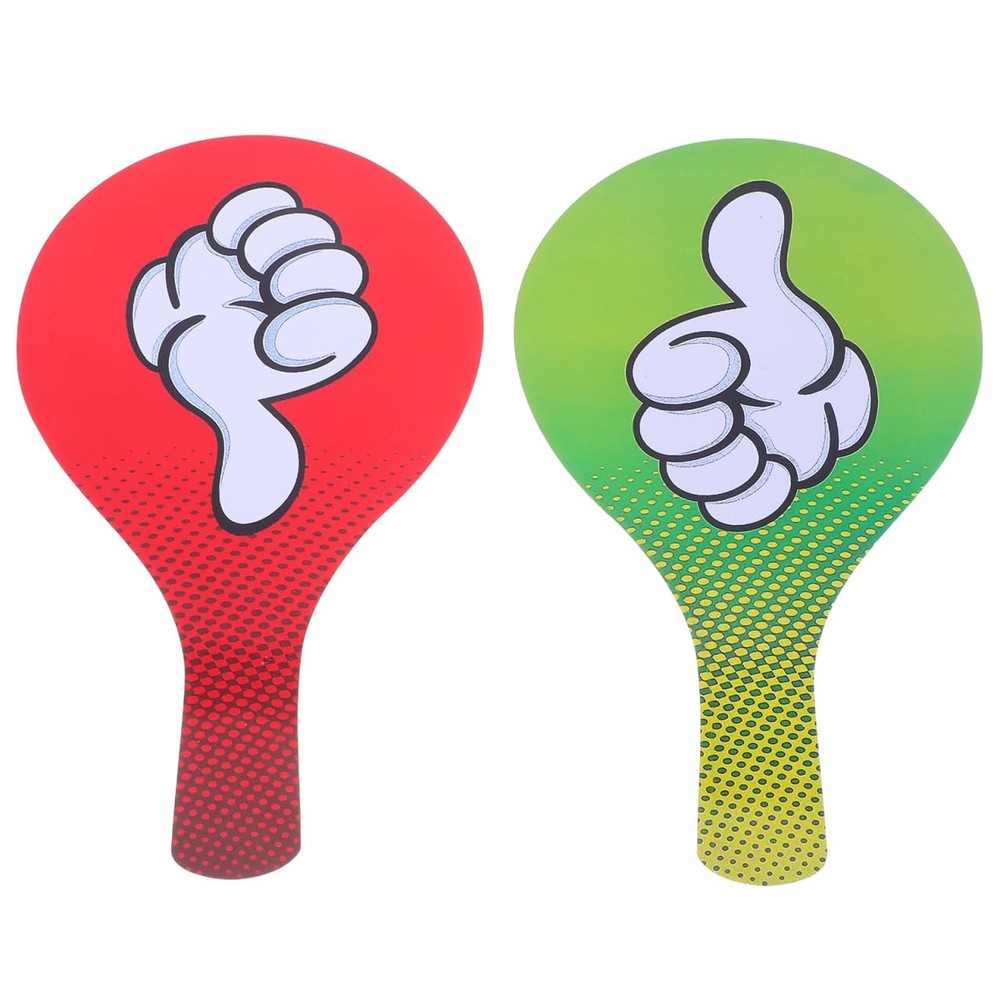 Classroom Voting Paddle 2 PCS Thumb Up Down Signs 8.27×5.11 Inch Handheld