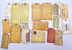 17-Vintage-Ephemera-Fussy Cut-Shabby-Handmade-Junk Journal-Scrapbook-Hang Tags