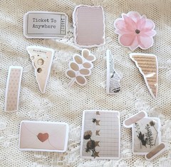 Victorian Trading 78 Keepsake Ephemera Floral Literary Planner Journal Stickers