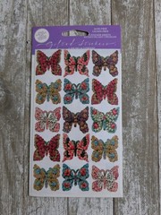 9 Pkgs John Grossman Naturally Gifted Stickers Shells Butterflies Flowers Sealed