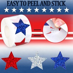 500 Pcs 4th of July Stickers 1In American Patriotic Sticker Fourth of July La…
