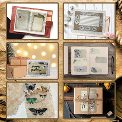 75 Sheets of Scrapbook Paper, Lace Edged Vintage Journaling Scrapbooking&Mesh T