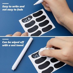 48 Pairs Eye Black Stickers w/ White Pencil for Baseball Football Softball Fans