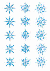 Glitter Snowflakes Stickers (Dover Little Activity Books: Winter)