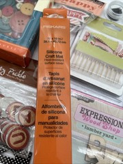 Large Mixed Scrapbooking Craft Supply Lot Fiskars Teresa Collins Pink Paislee