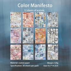 800+ Pcs Y2K Sticker Book – 30 Sheets Vintage Cut-Out Stickers for Junk Journals