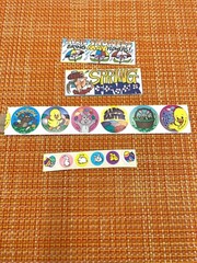 VINTAGE SCRATCH SNIFF EASTER STICKER LOT BUNNY EGG DUCK JELLYBEANS MIX OF BRANDS