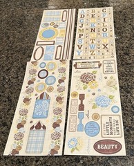 Close to My Heart CAPRICE My Stickease Assortment Stickers Flowers Garden