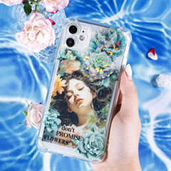90Pcs Floral PET Stickers, Fantasy Holographic Stickers for Scrapbooking, DIY Cr