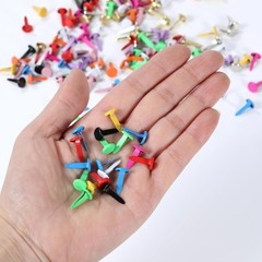 180 Pieces Brads Paper Fasteners, 12 Colors Metal Mini Brads for DIY Crafts