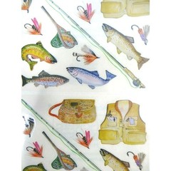 Frances Meyer Fishing Fun Stickers 26-Pc Acid and Lignin Free Made in USA Craft