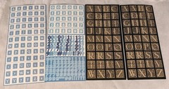 Stickers Letters Numbers Scrapbooking Sheets Alphabet New & Used Assorted Lot