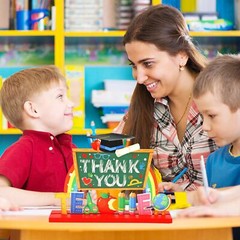 4PCS Teacher Appreciation Wooden Sign Table Decoration School Classroom Desk