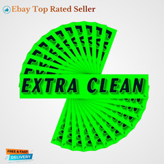 Extra Clean Windshield Stickers, Chartreuse Green, 12-Pack