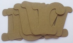 3.5″ BOUTiQUE FONT Chipboard Letters – Lowercase Alphabet Die Cuts – 26 Pieces