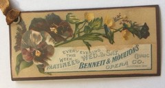 OPERA Scrappy Chic Vintage Tag(1pc) MAMBI•Victorian•Steampunk •Faded•Florals•••