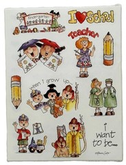 New Vintage Lot Provo Craft Sheets School Birthday Stickers & Borders & Die Cuts