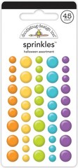 Doodlebug Sprinkles Halloween Assorted Dots Orange Purple Blue Green
