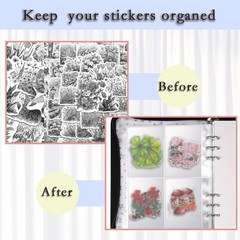 4 in 1 Sticker Storage Organizer, Binder with Storage Sleeves and Release Pap…
