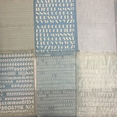45+ Sheets White Letraset Letters -Zipper Helvetica Times Broadway- Many Fonts