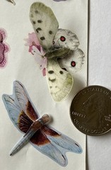 FLOWER Dimensional Stickers (13pc)Hallmark•Vellum•Pop-Ups Butterfly•Card Making•