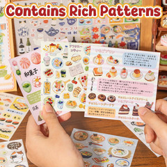 1000+ Japanese Sticker Book,Cute Food Sticker Book,Japanes for Adults |