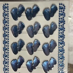 Lot of 3 Hands Craft Stone Stickers DIY Craft Supplies 1 Sheet Babies Footprints