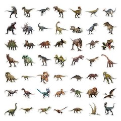 100pcs Jurassic Dinosaur Stickers Waterproof Vinyl Decals for Kids Laptop Bottle