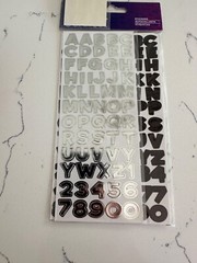 Sticko Autocollant Dimensional 186PC Funhouse Gold Silver Black VP Scrapbooking
