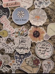 Inspirational Jesus Christian Stickers – 45Pcs Bible Verse Phrase Multicolor