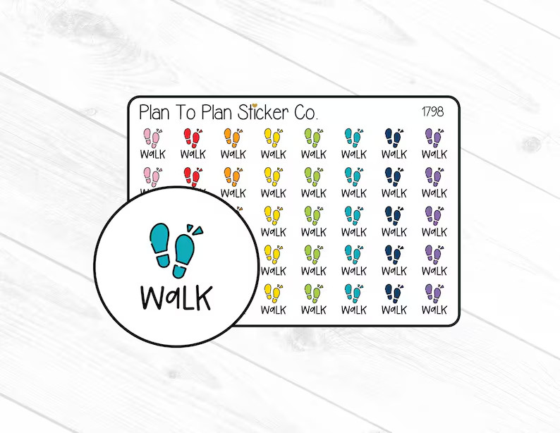 1798~~Walk Planner Stickers.