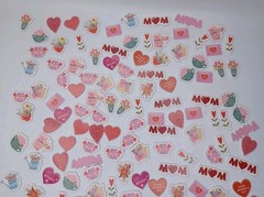 168 Mother’s Day Dimensional 3D Foam Sticker Lot Classroom Craft Stickers