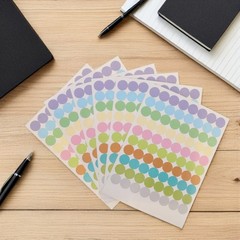Removable Circle Stickers for Aromatherapy Bottles Small Colored Dot Labels