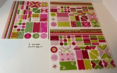 Large Scrapbooking Craft Lot (22) PINK! Christmas & Every Day Stickers, Die Cuts