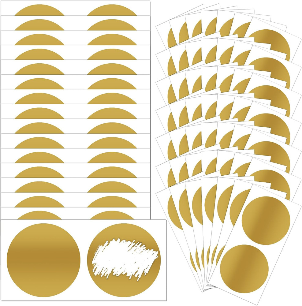 100 Pcs Scratch off Stickers Sitckers 2 Inches round Self Adhesive Scratch off C