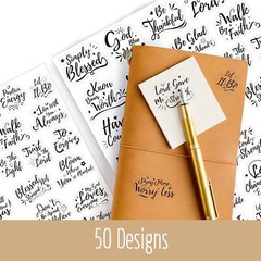 1000 PCS Bible Verse Stickers, Clear Inspirational Pray Stickers Encouraging Scr