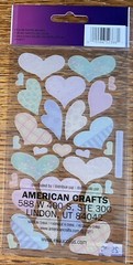 Sticko Hearts Valentines Love Wedding Pink Blue Yellow Green Scrapbook Stickers