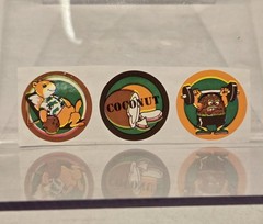 Vintage 80’s CTP Coconut Scratch n Sniff Sniffys Stickers Strip Squirrel Sheet