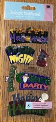 Jolees Spooky Signs Fright Night Costume Party Happy Haunting Halloween Boo Eeek