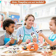 36 Pack Halloween Pumpkin Decorating Stickers Mini Make 36 Small Pumpkin Face St